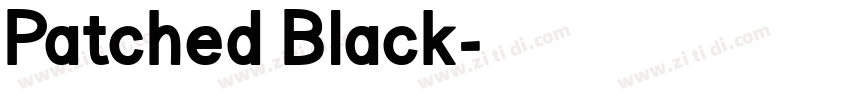 Patched Black字体转换